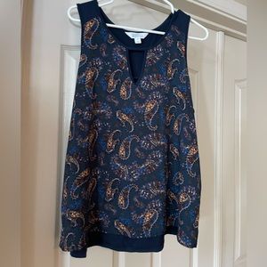 Blue Sleeveless blouse/top